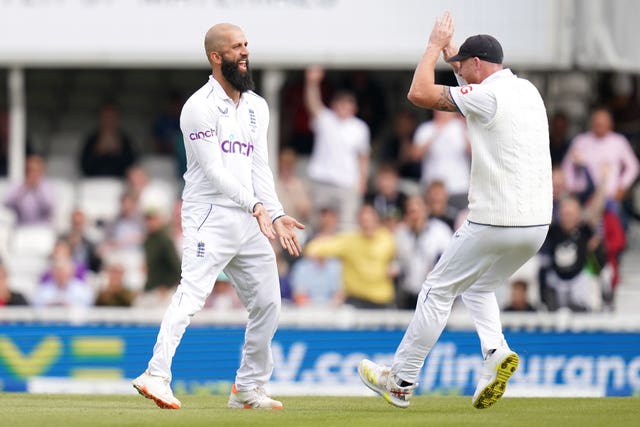 Moeen Ali, left, made key contributions during the Ashes (John Walton/PA)