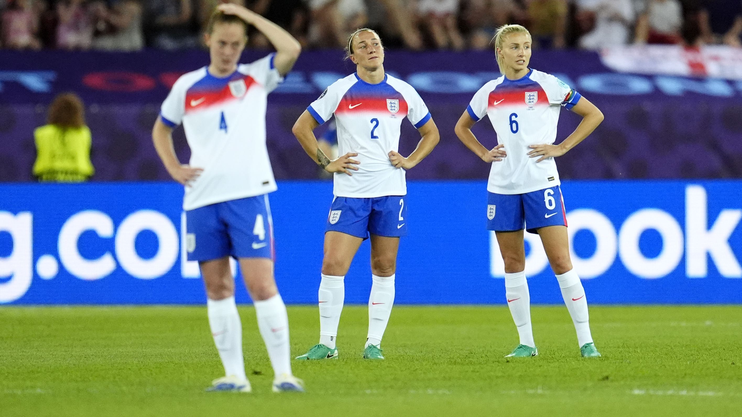 England were beaten by France in their Euro 2025 opener (Nick Potts/PA).