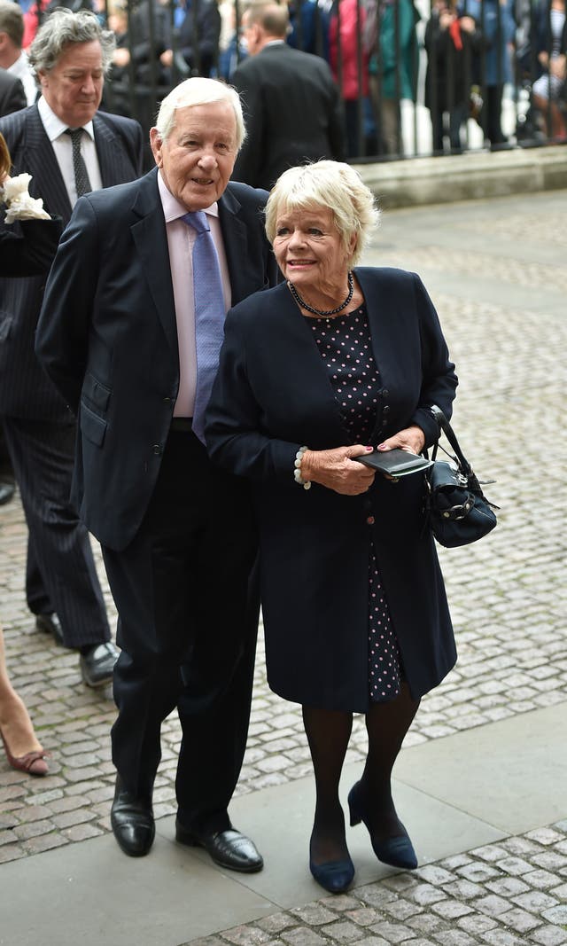 Judith Chalmers and husband