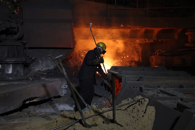 British Steel worker