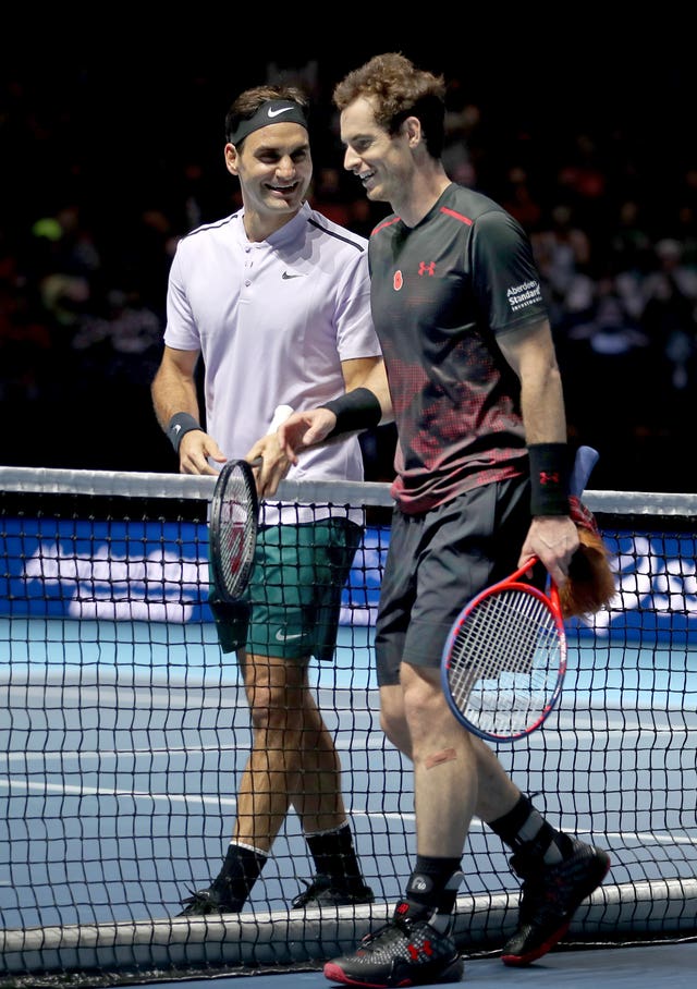 Andy Murray, right, backed his old rival Roger Federer