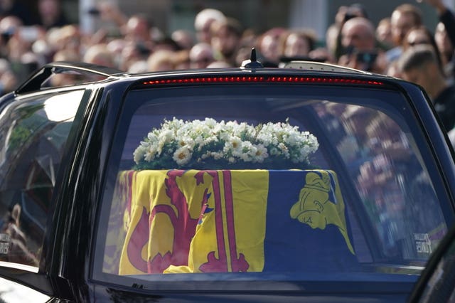 The Queen's coffin