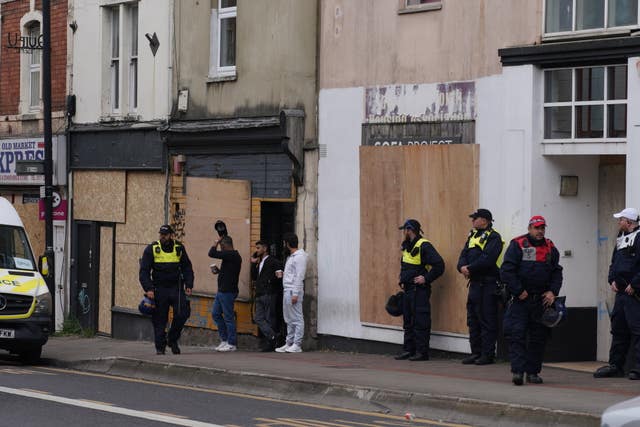 Police on patrol in Bristol