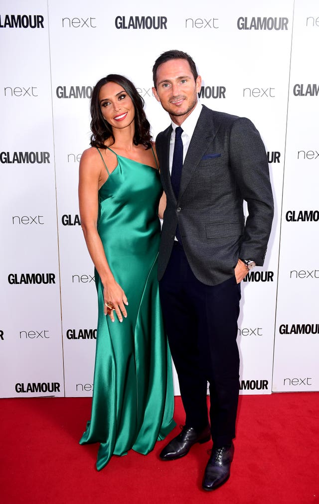 Christine and Frank Lampard  on the red carpet