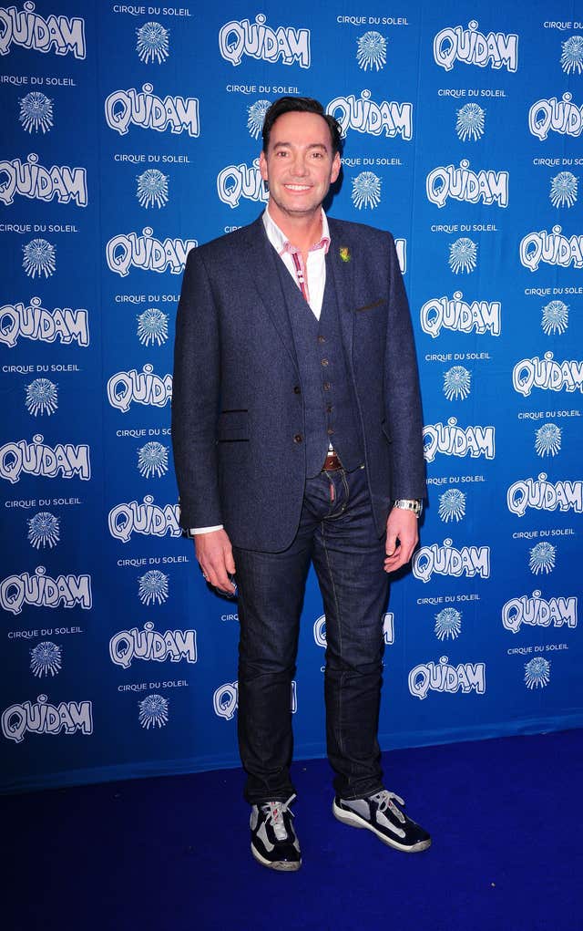 Craig Revel Horwood attending the opening night of the Cirque du Soleil production of Quidam at the Royal Albert Hall, London.