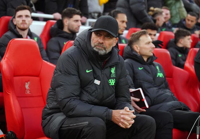 Jurgen Klopp was in the dugout for the first time since announcing his plans to leave Liverpool in the summer