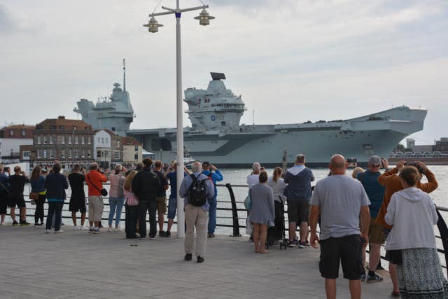 HMS Prince of Wales returns to Portsmouth