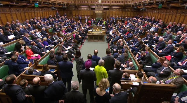 MPs vote on Brexit in the House of Commons