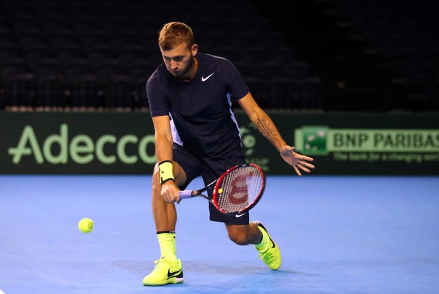 Dan Evans picked up a racket for the first time in nine months in February