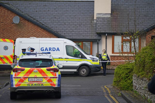 Gardai at the scene in Connaughton Road