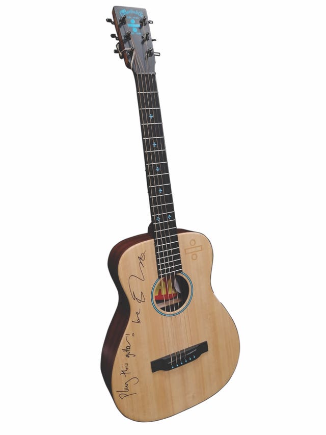 Ed Sheeran’s signature edition Martin guitar 