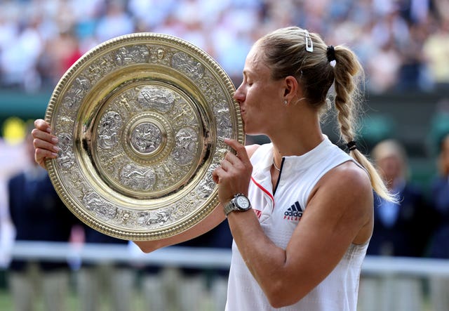 Sealed with a kiss! Angelique Kerber is Wimbledon champion