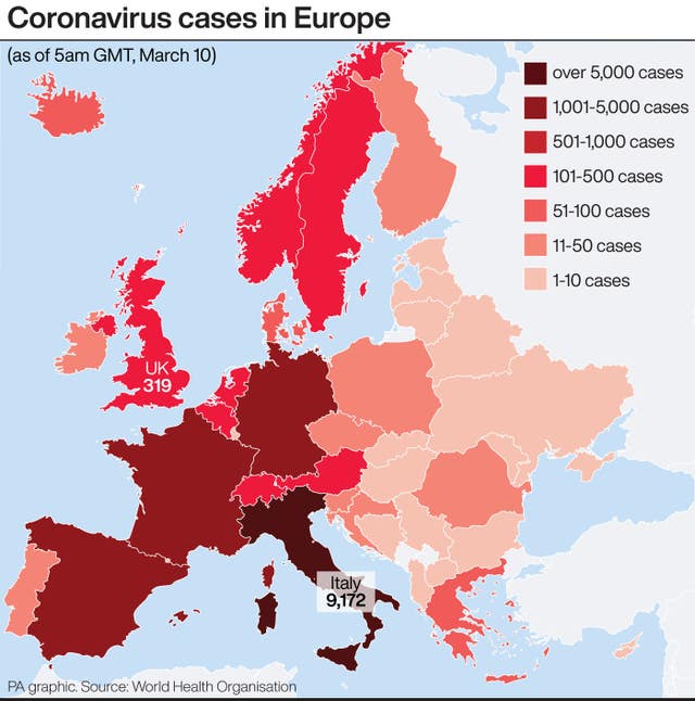 Coronavirus graphic