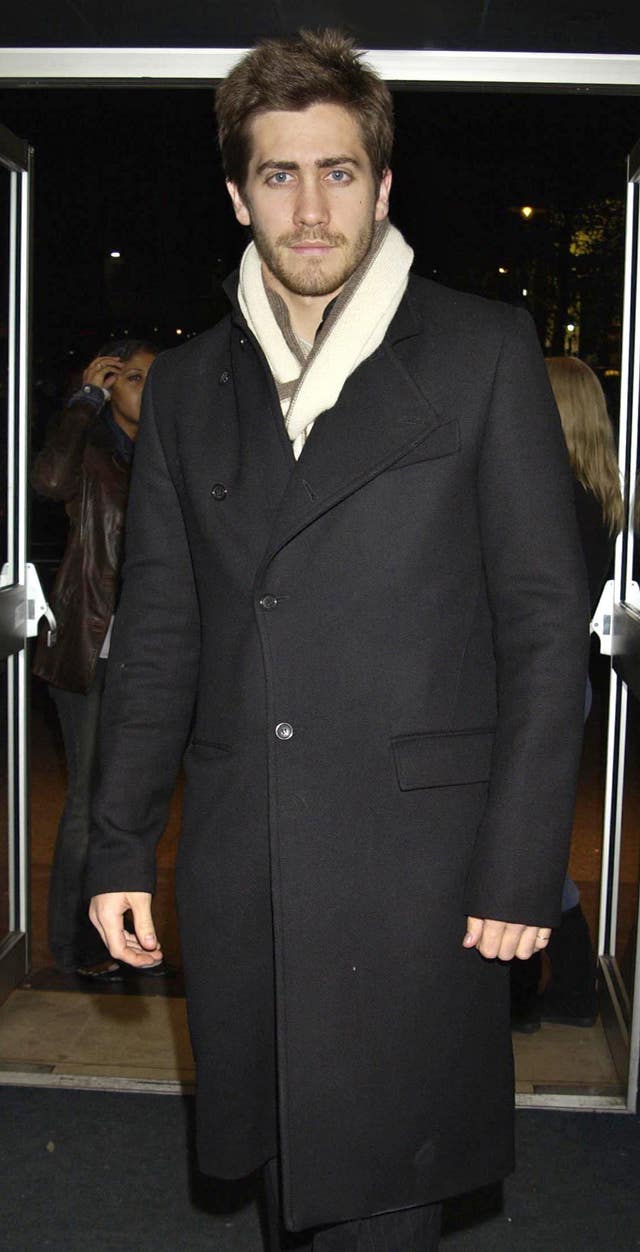 Actor Jake Gyllenhaal arrives for the UK premiere of “21 Grams” – as part of the Times BFI London Film Festival – at Odeon West End in central London.