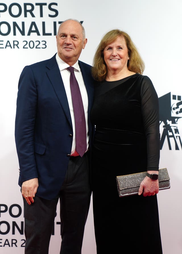 Steve Redgrave and his wife Ann