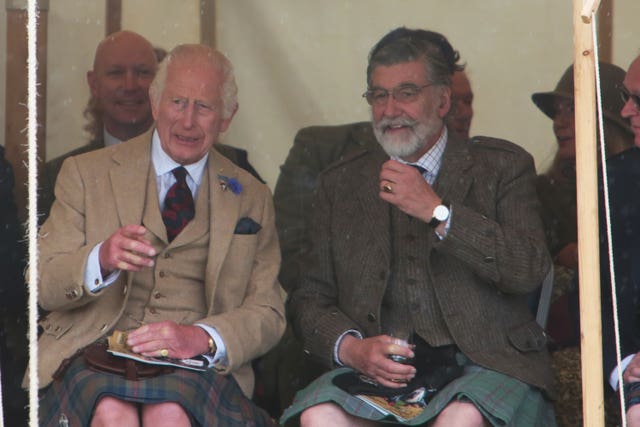 Charles at the Mey Highland Games