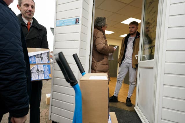 Baroness Pinnock was not given an alternative address for where she could drop the posters off (Jacob King/PA)