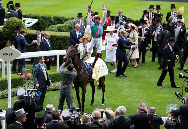 It was a flying dismount sort of day for Frankie at Royal Ascot