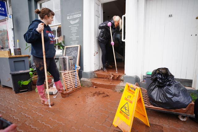Flood damage in Monmouth 