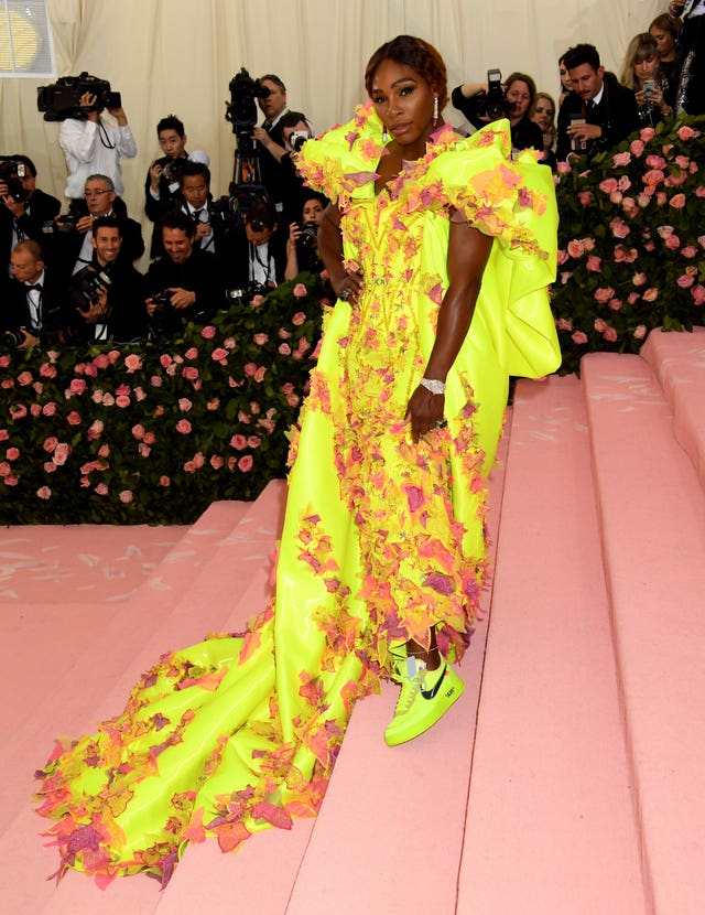 Serena Williams attending the Metropolitan Museum of Art Costume Institute Benefit Gala 2019 in New York, USA (Jennifer Graylock/PA)