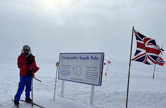 Harpreet Chandi South Pole ski expedition