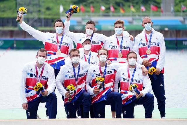 Tom George and Oliver Wynne-Griffith (both Cambridge) and Charles Elwes (Oxford) won Olympic bronze for Great Britain in the men's eights last summer