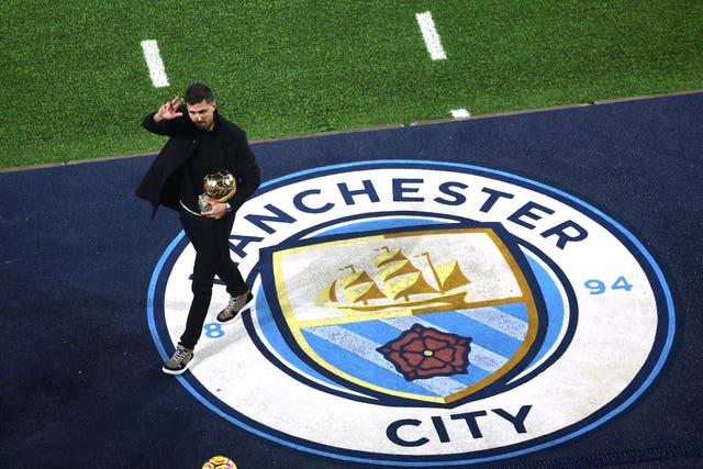 Manchester City’s Rodri with his Ballon d'Or