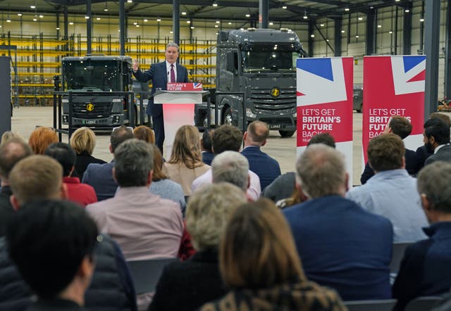 Keir Starmer at Silverstone Technology Park