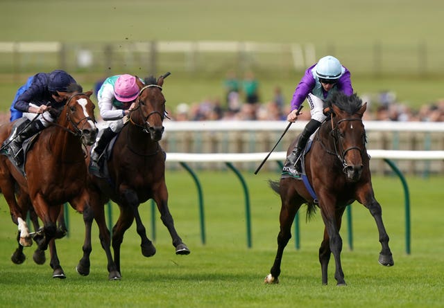 Ghostwriter winning at Newmarket as a two-year-old 