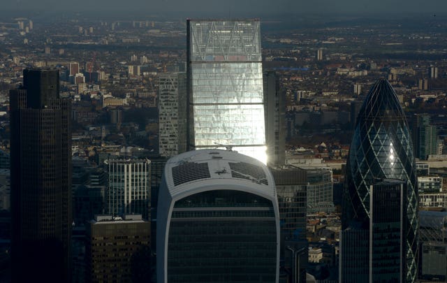 London skyline including The Leadenhall Building (Anthony Devlin/PA)