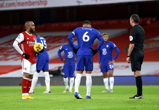 Alexandre Lacazette prepares to take a penalty