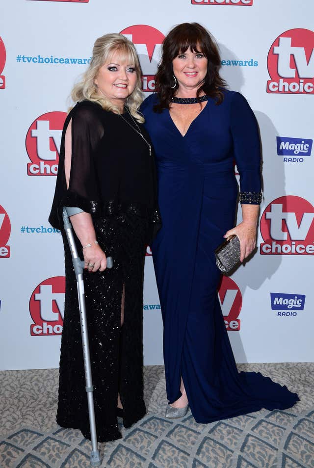 Linda Nolan with her sister Coleen 