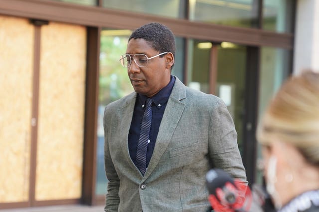 Art dealer Oghenochuko Ojiri outside Westminster Magistrates’ Court
