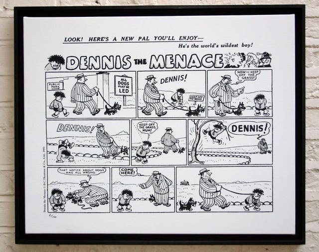 The first-ever Dennis the Menace strip from March 17, 1951 (D.C. Thompson & Co. Ltd/Beano Studios/PA)
