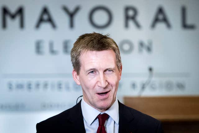 Dan Jarvis speaking to the media