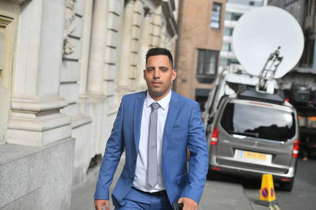 Ryan Ali arrives at Bristol Crown Court 