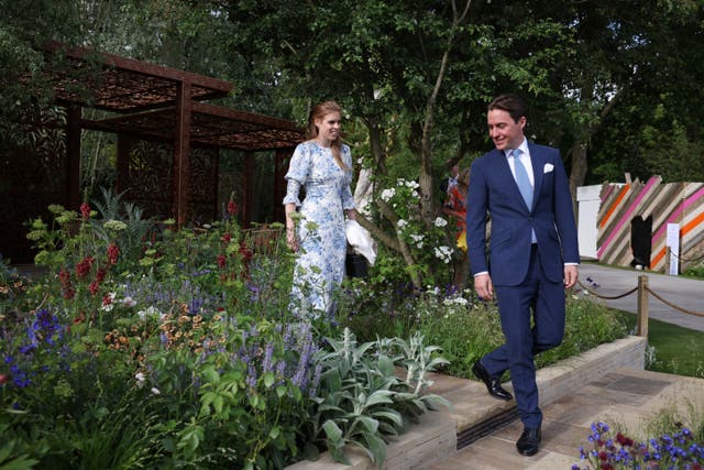 Princess Beatrice and husband Edoardo Mapelli Mozzi also made an appearance at the event 