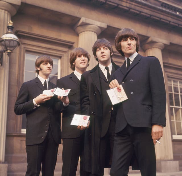 Music – The Beatles Receive their MBE’s – Buckingham Palace, London