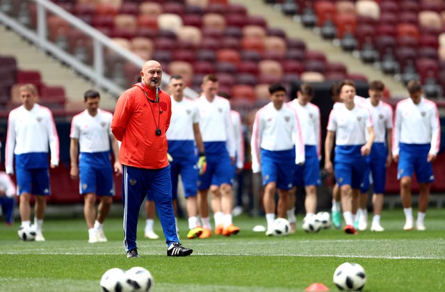 Russia manager Stanislav Cherchesov is comfortable with the level of scrutiny directed at the hosts.