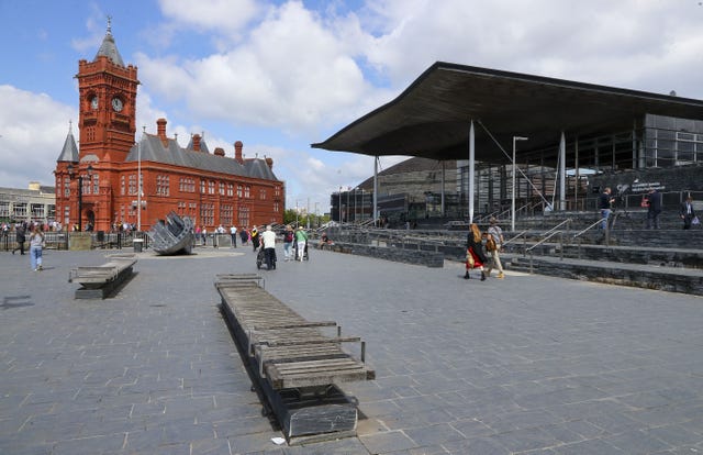 A view of the Senedd in Cardiff