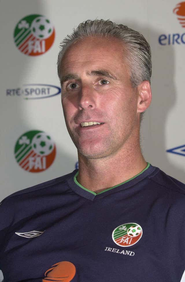 Mick McCarthy guided Ireland to the last 16 of the 2002 World Cup (Haydn West/PA).
