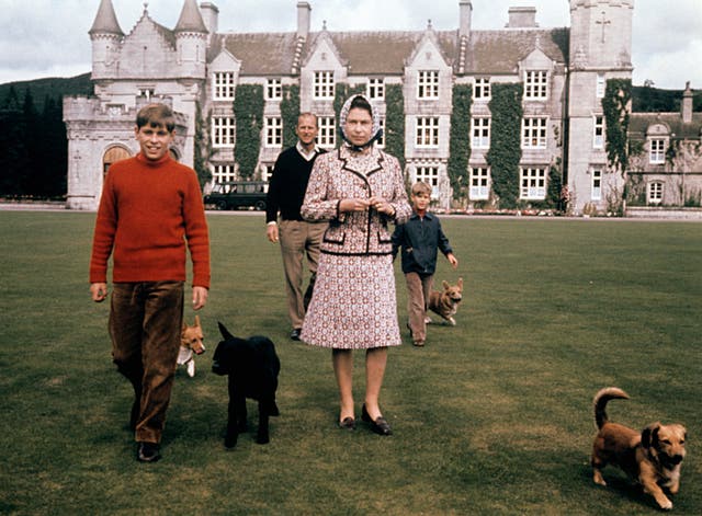 Royalty – Queen and Family at Balmoral Castle