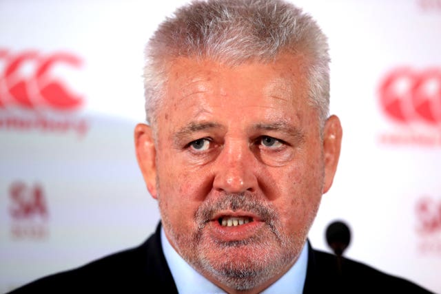 Warren Gatland will lead the British and Irish Lions against South Africa