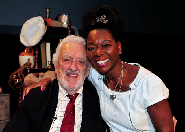 Bernard Cribbins and Floella Benjamin