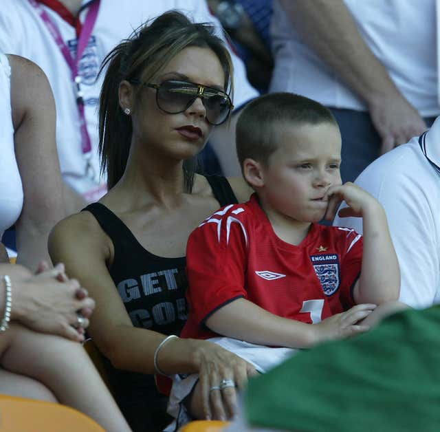 England v Switzerland The Beckham’s