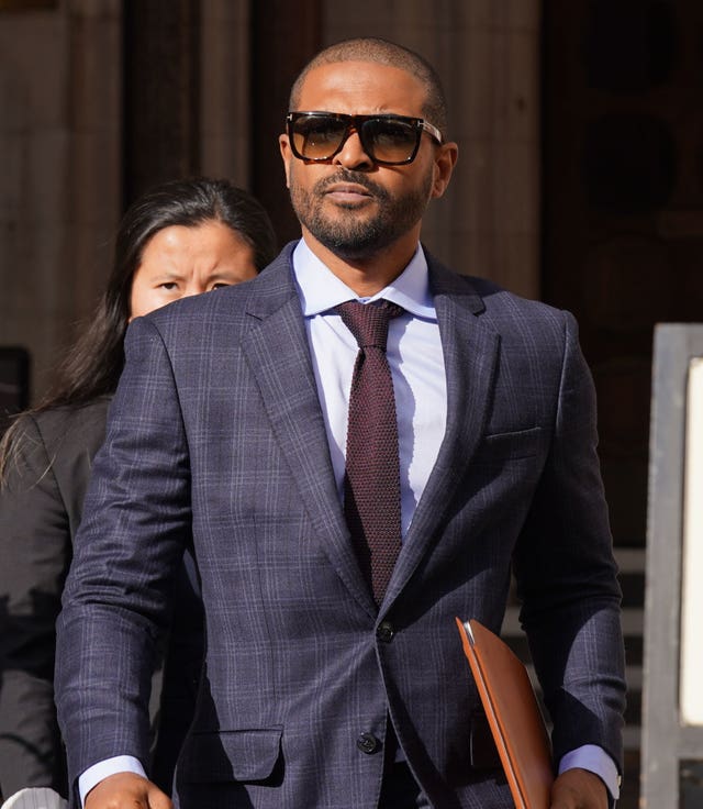 Noel Clarke leaves the Royal Courts of Justice, central London