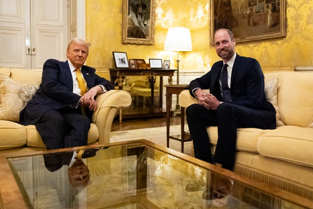 The Prince of Wales meeting US president-elect Donald Trump in Paris 