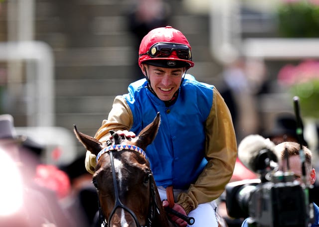 Jockey James Doyle in the Wathnan Racing silks