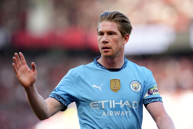 Kevin De Bruyne in action for Manchester City