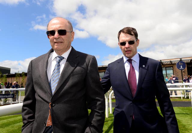 Michael Tabor (left) with Aidan O'Brien